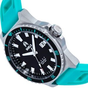 NWT Shield Reef Strap Watch w/Date - Turquoise